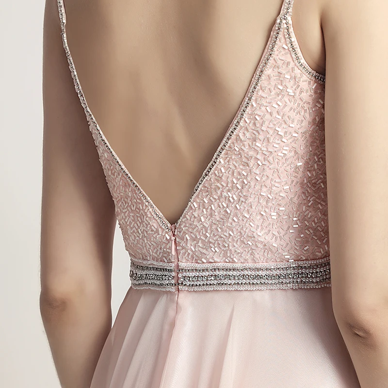 В наличии Robe De Soiree Королевский синий элегантные длинные вечерние платья розового