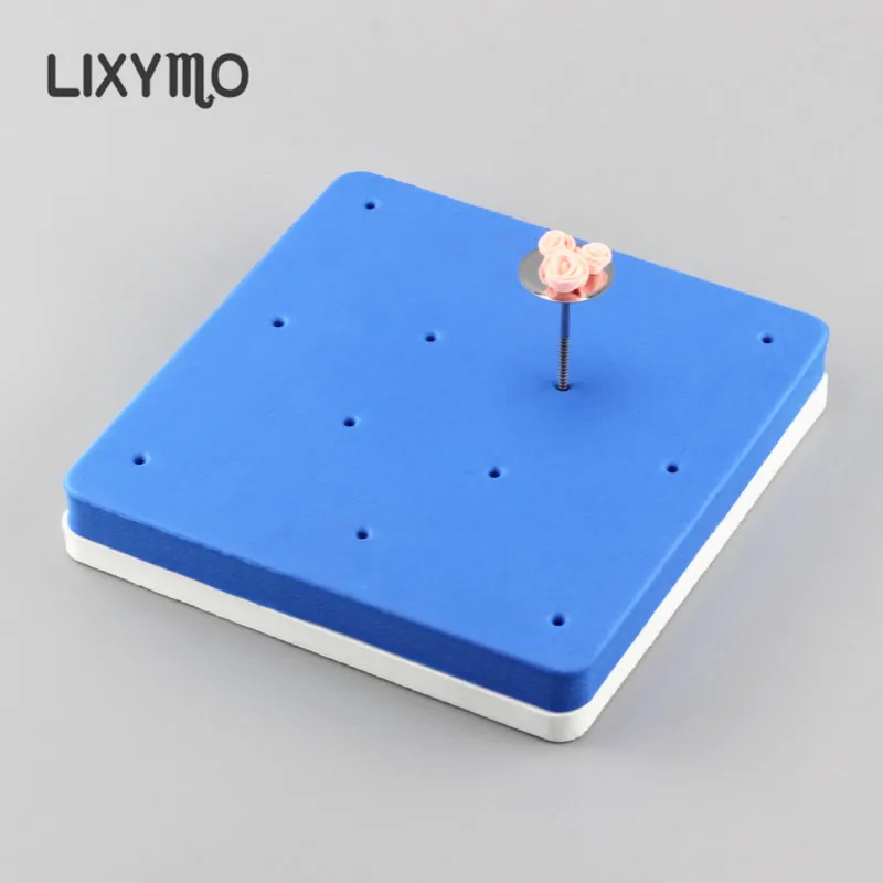 LIXYMO 12 отверстий Фондант цветы Моделирование пены колодки Sugercraft губка коврик