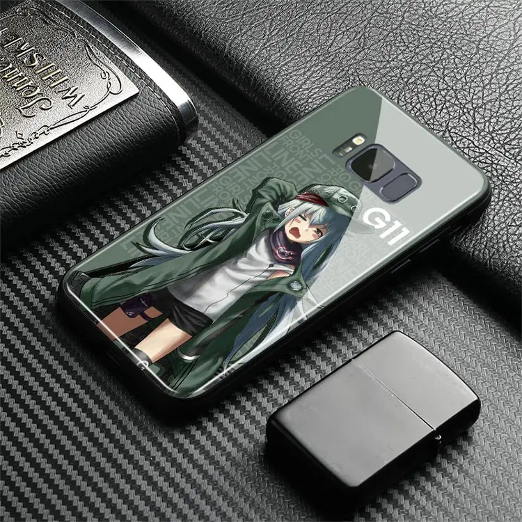 Стеклянный Мягкий силиконовый чехол для телефона G11 Girls Frontline аниме Samsung Galaxy S8 S9 S10e
