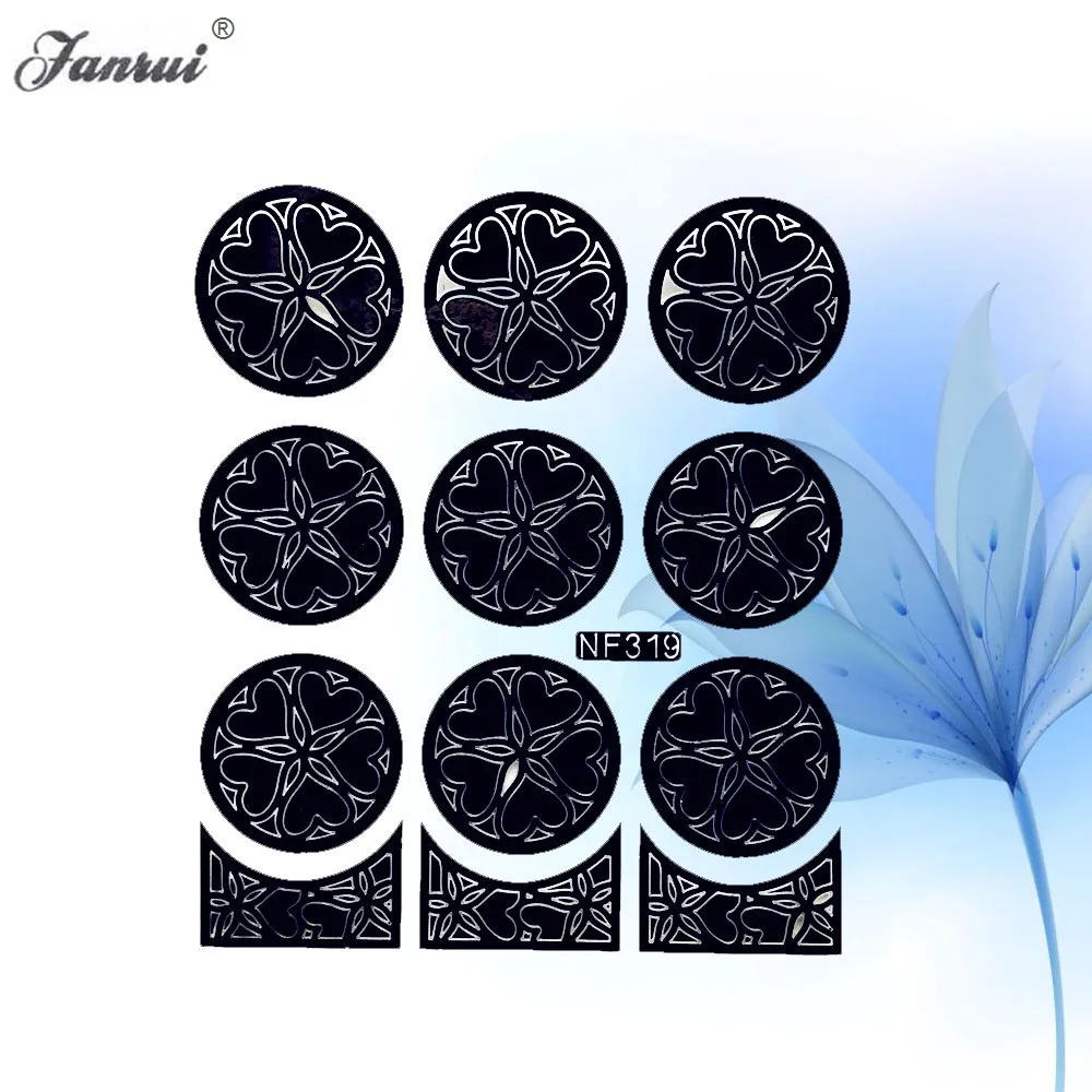 Новинка трафареты для маникюра с рисунком в виде сердца из хны аэрографа