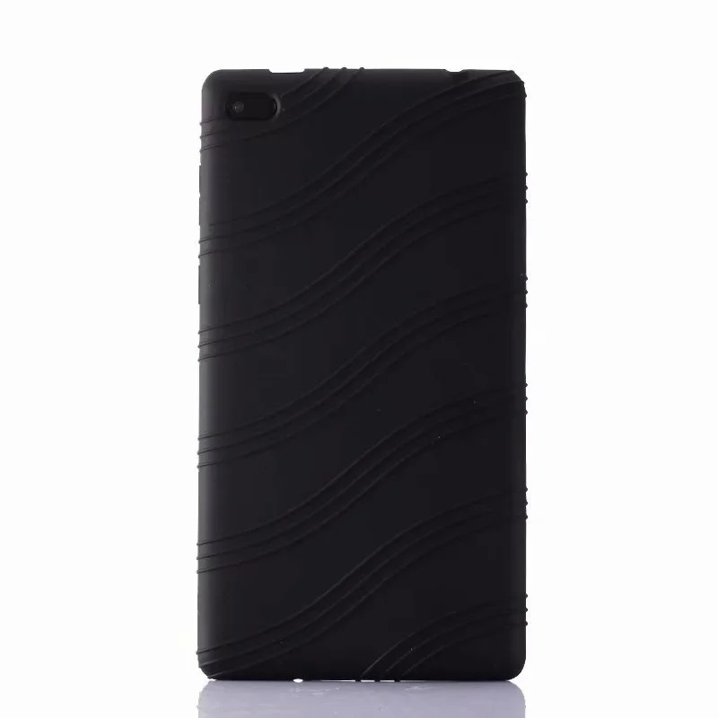 Black 1x HD закаленное Стекло пленка+ Мягкий силиконовый чехол для lenovo Tab 7 Tab4 7,0 Essential TB7304 TB- 7304 F/N/X - Цвет: Black