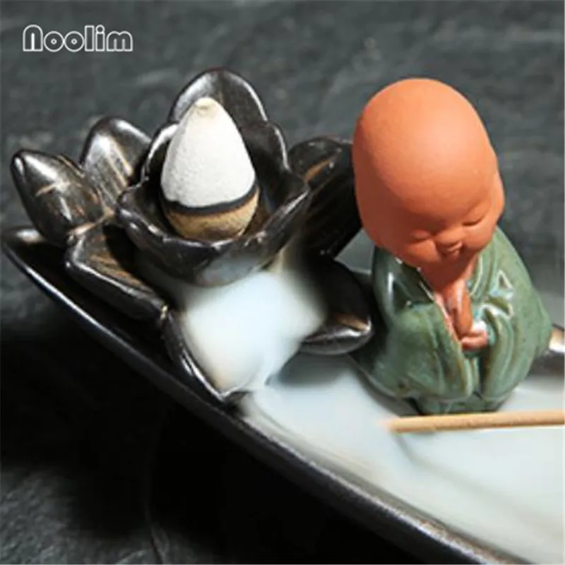 Маленький монах лодка благовония горелка Zen буддийский дом чайный домик