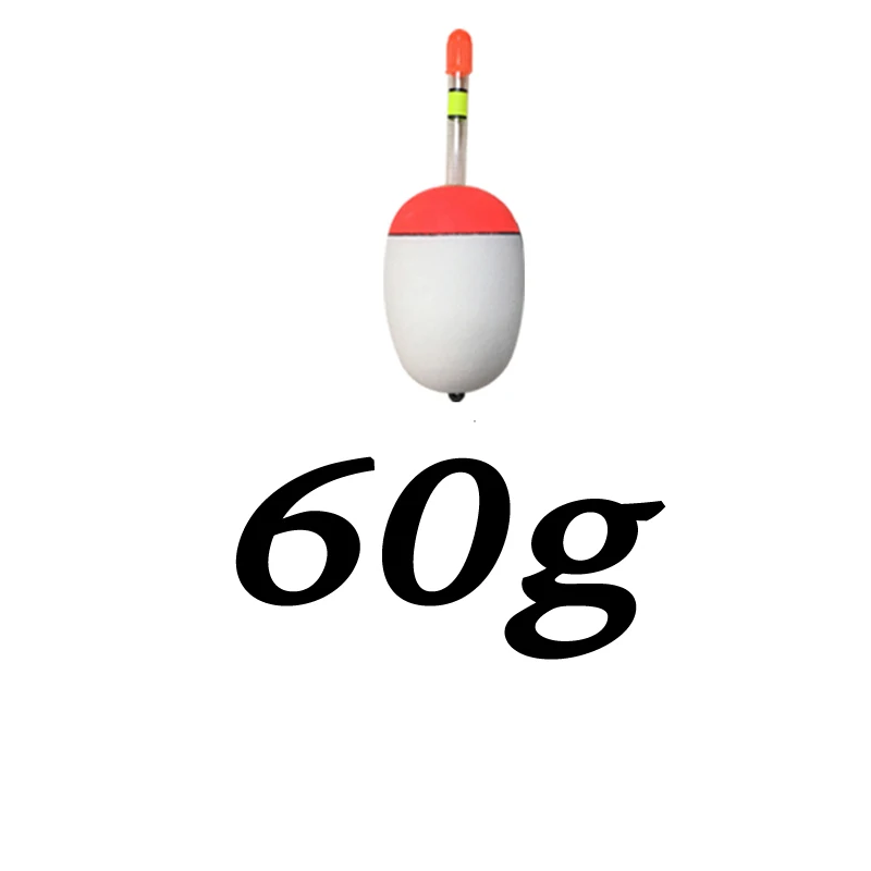 1 шт. EVA поплавок для рыбалки 10 г/20 г/30 г/40 г/50 г/60 г пена светящийся поплавок морская ночь Карп рыболовные снасти аксессуары YF18 - Цвет: 60g