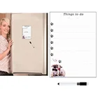 Белая доска для сухого стирания, магнитная доска для наклейки на холодильник, Еженедельный планировщик список дел, милая собачка, сообщение ручка-маркер для доски