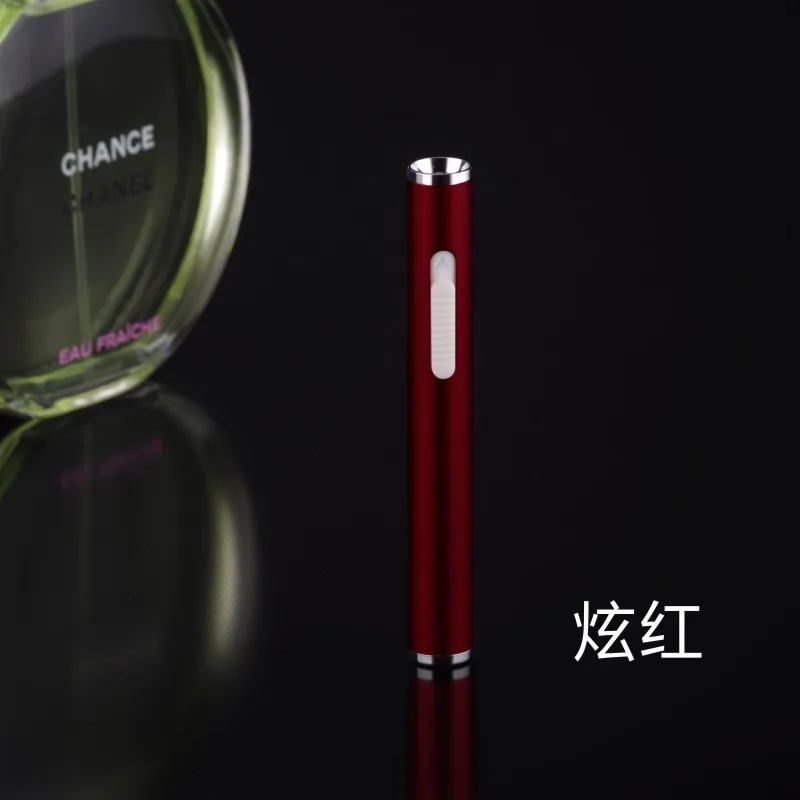 Креативная Мода Мини Портативная usb зарядка Зажигалка металлическая сигарета в