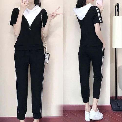 Женский комплект 2 шт. для отдыха Повседневный костюм ансамбль Femme Deux Pieces Conjunto