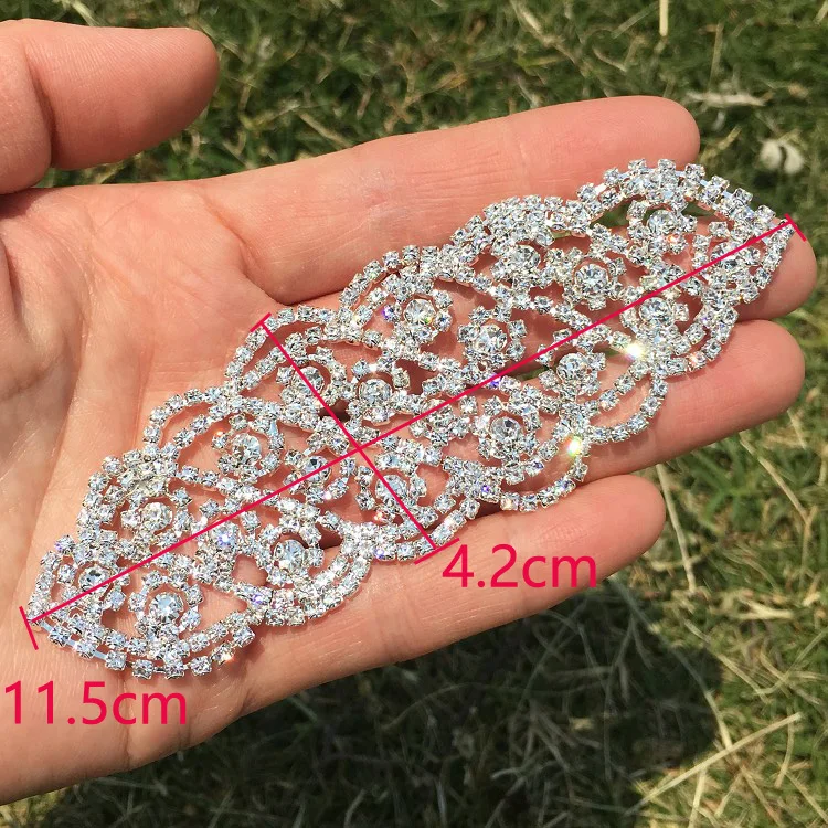 Изящная маленькая Хрустальная аппликация для платья, пояса, украшения, блестящие прозрачные стразы, аппликация для невесты, свадебное украшение, сделай сам, камень