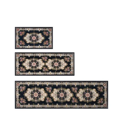 191 Blue 50X80 см+ 50X180 см синель Противоскользящий ковер для кухни, коврик для ванной, татами, коврик для дома, прихожей, алфомбра - Цвет: 191 Blue