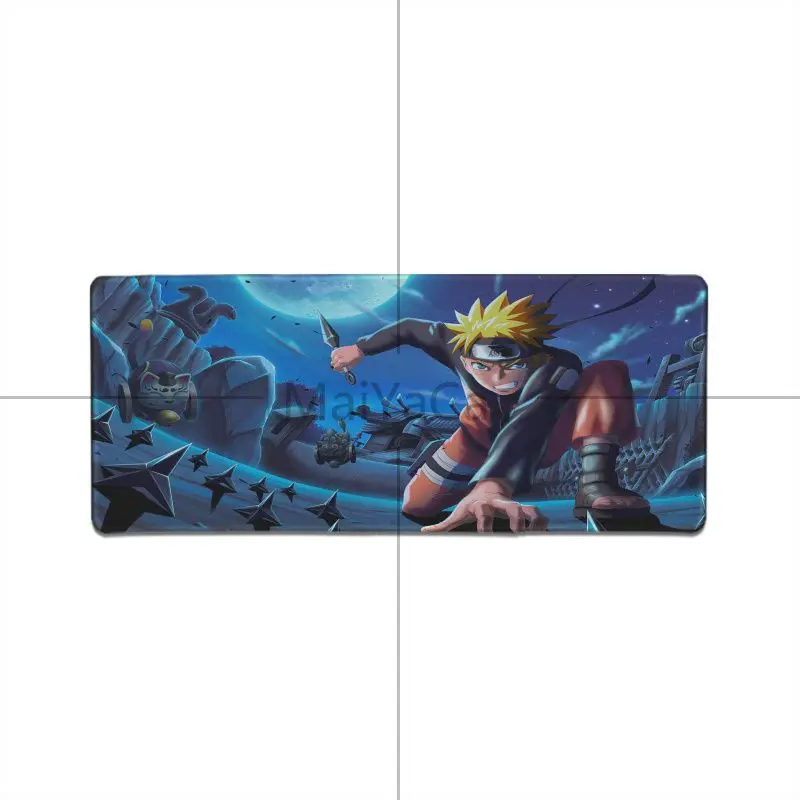 Lock Edge 30x80cm Maiyaca Подарочный коврик для мальчика Наруто Аниме резиновый коврик для мышки игровой ноутбук ПК компьютерный игровой коврик большой коврик для мыши геймер Коврик для мыши - Цвет: Lock Edge 30x80cm