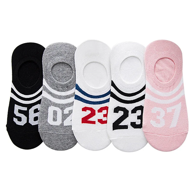 2 Pairs/Lot Summer Women's Spring And New Letter Socks Invisible Casual 5 Colors | Женская одежда