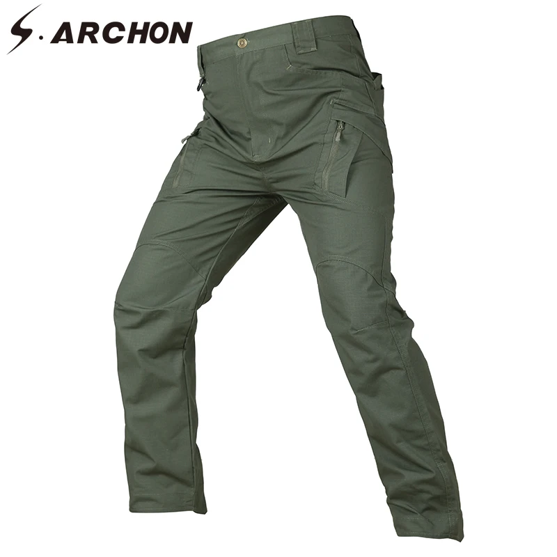 Брюки карго мужские тактические водостойкие с карманами|military trousers|us military