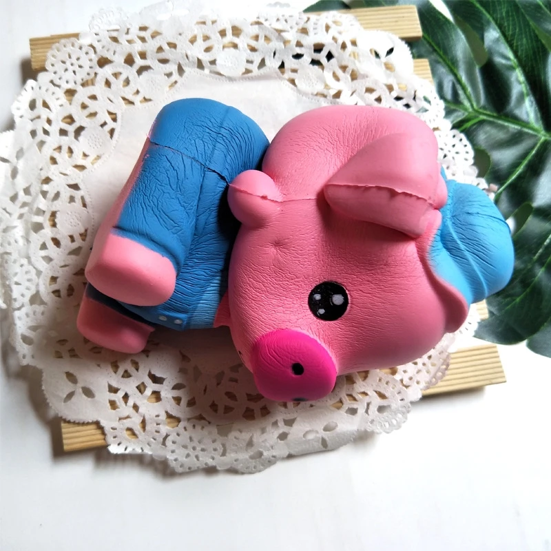 Милые Мультяшные животные розовая свинья мягкие игрушки медленно