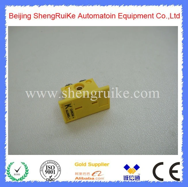 Миниатюрная панель K разъем термопары желтого цвета Омега|k type thermocouple connector|thermocouple