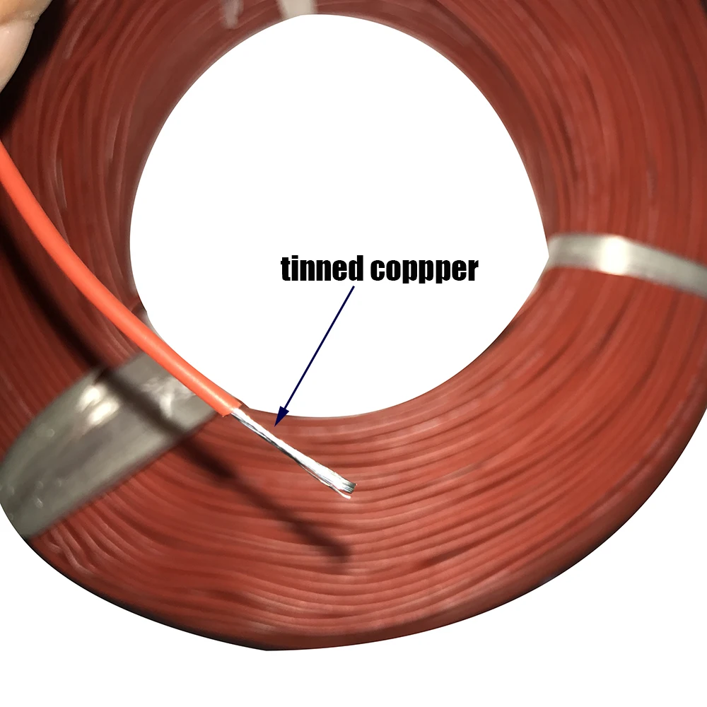 Многожильный провод 20 AWG 22AWG UL3239 гибкий силиконовый с резиновой изоляцией Луженая