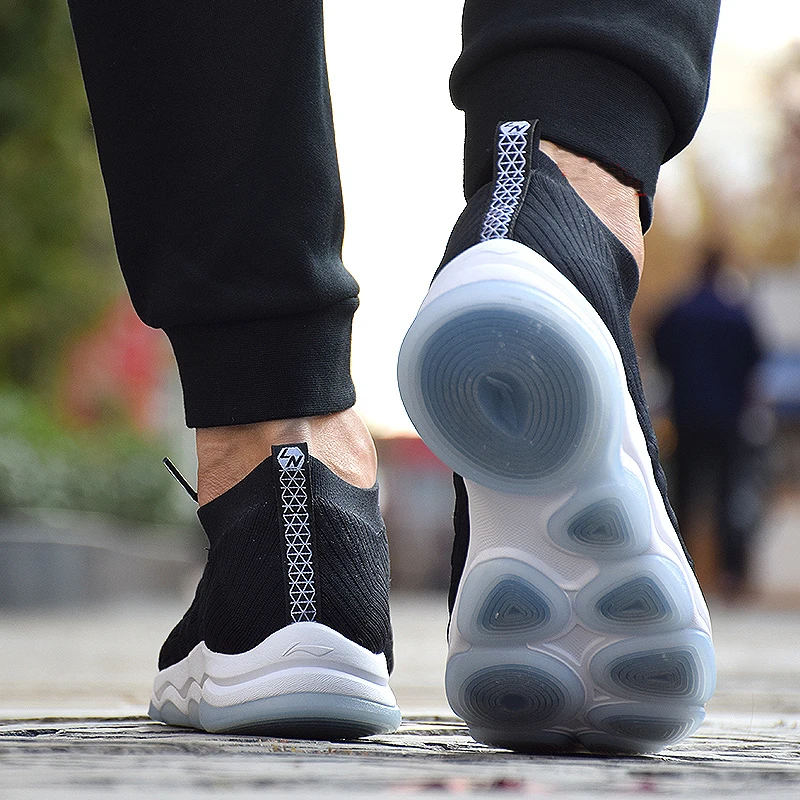 Мужские кроссовки с низким верхом Li Ning спортивная обувь дышащей подкладкой из