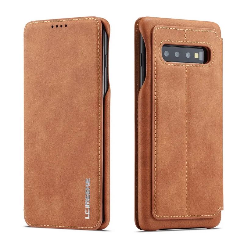 Чехол для телефона для samsung Galaxy S9 S8 Plus, Ретро Флип, настоящий кожаный чехол-кошелек, чехол для samsung S7 Edge Note 8 S10 Plus S10e