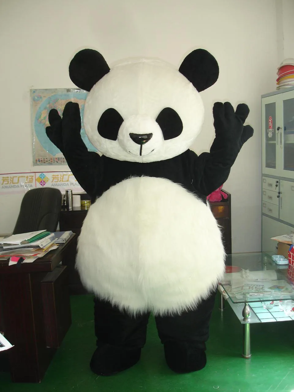 

High Quality Cute Panda Bear Mascot Costume Fancy Party Dress Free Shipping toy