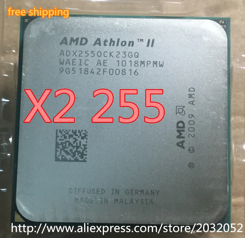 Процессор AMD Athlon II X2 255 (3 1 ГГц/2 Мб кэш памяти L2/разъем AM3) двухъядерный процессор