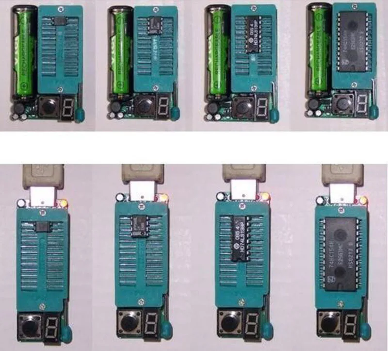 IC Tester Detect ntegrated Circuit Optocoupler test Meter LM339/ LED USB TEST 74HC 74LS CD4000 HEF400 4500 54 | Электроника