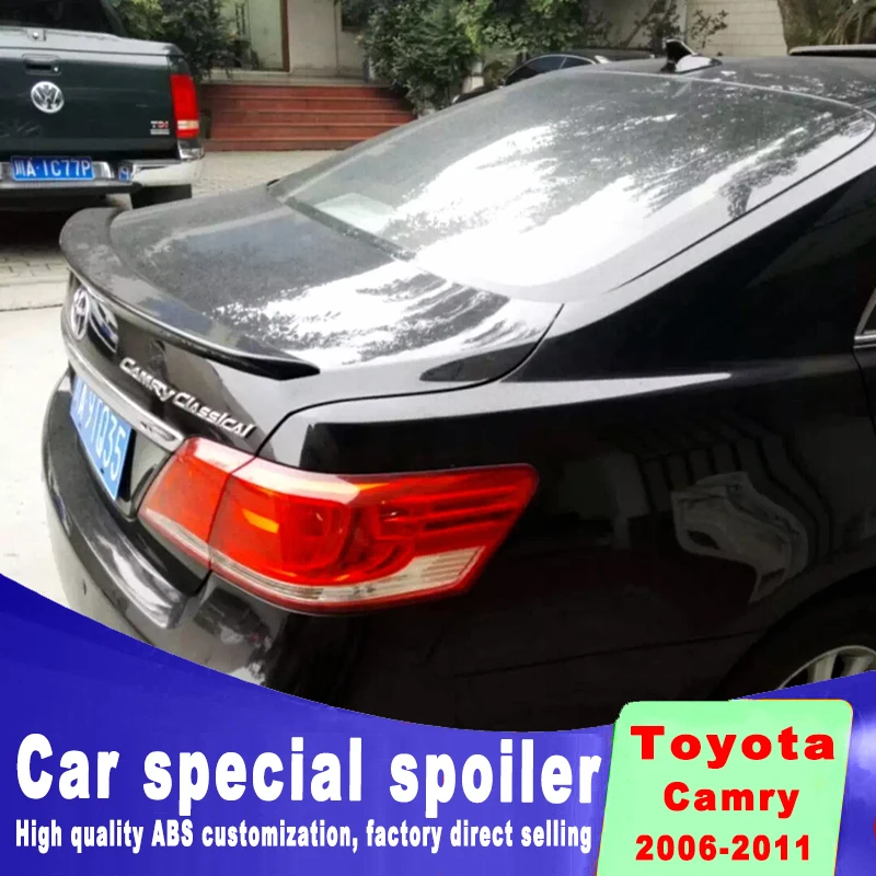 Для toyota Camry 2006 2007 2008 2009 2010 2011 Высокое качество и твердость ABS спойлер из материала грунтовкой или DIY цветной краской camry