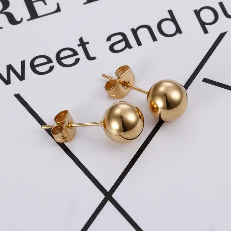 Ленточки синий камень золото шарик Титан Нержавеющая сталь Цепочки и ожерелья