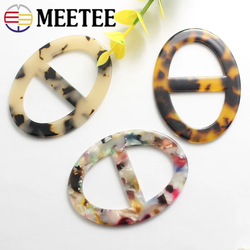 Овальное кольцо из смолы пряжки шарф купальник пояс декоративная Регулировочная