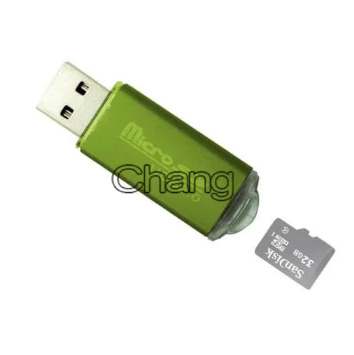 Лучшая цена новый портативный адаптер USB 2 0 устройство чтения/записи карт памяти