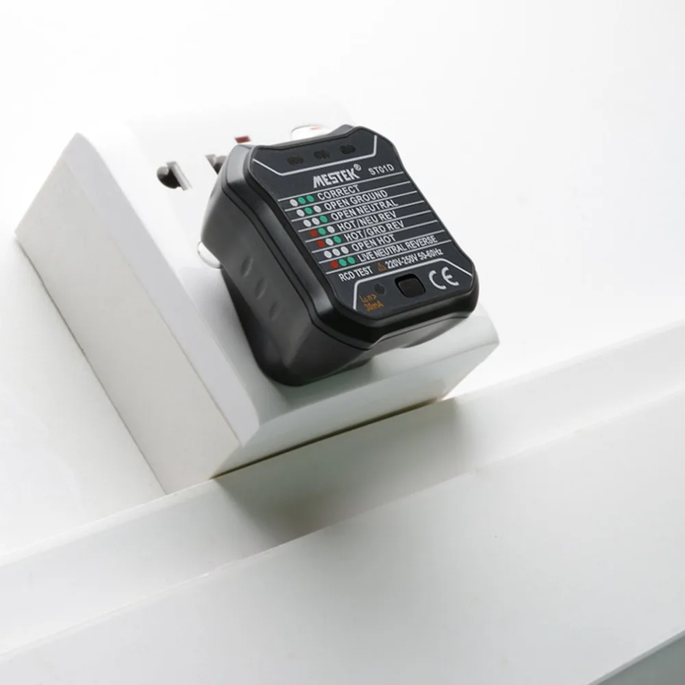 MESTEK ST01D розетка тестер цепи полярности напряжения детектор настенный