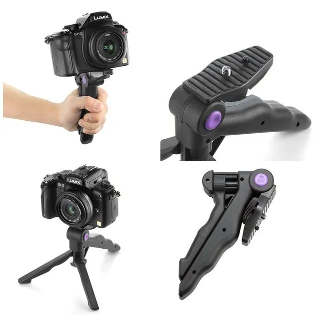2-в-1 Настольный ручной мини-штатив с ручкой для стабилизатора цифровой камеры DV