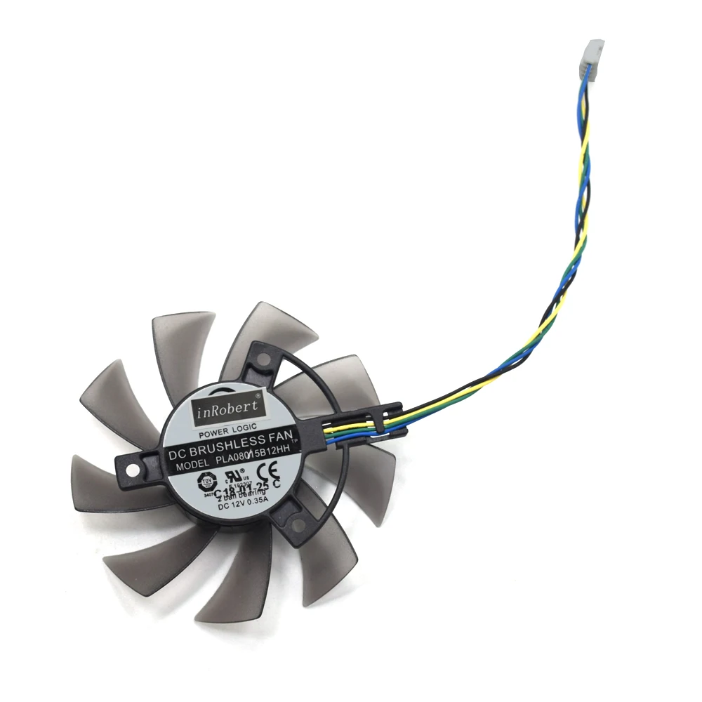 Кулер для ASUS DUAL GTX 1050 1050TI 75 мм T128015SU FD7010H12S FD8015U12S|Кулеры и системы охлаждения