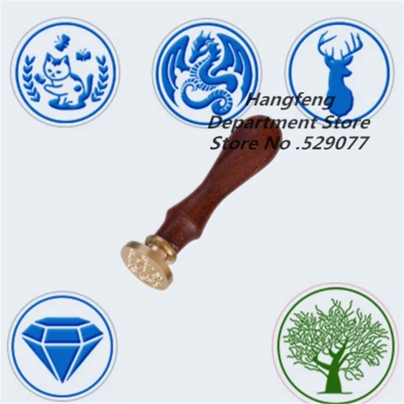 

Cat/dragon/diamond/life tree Sealing Wax Stamp Classic Initial for diy wedding Envelope Card Wax Seal Personalized Decoration