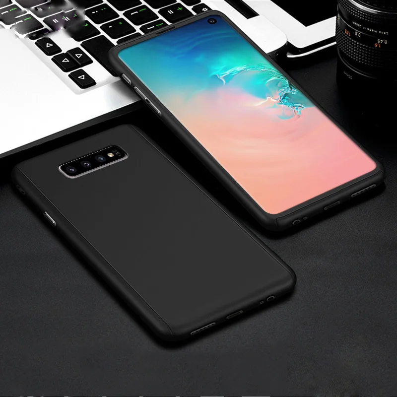 Чехол для Galaxy S10 S10e Plus Матовый Жесткий чехол с полным покрытием на 360 градусов Samsung