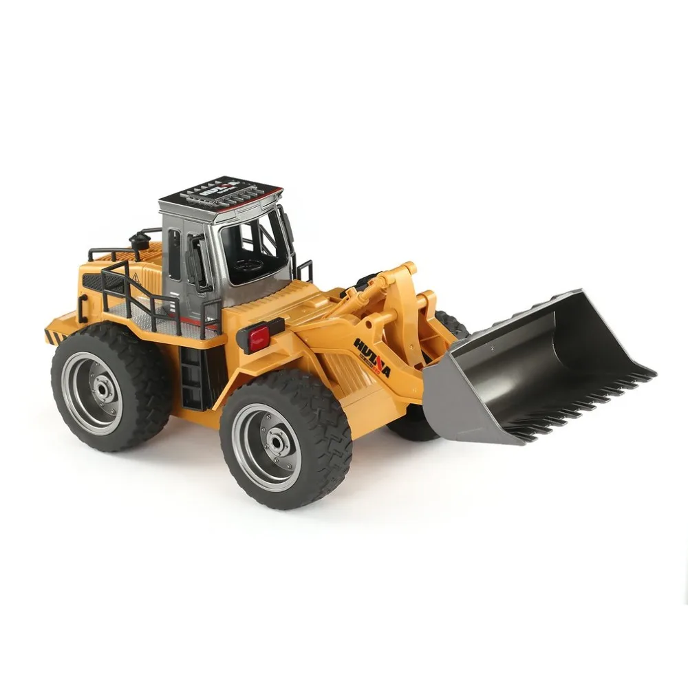 HUINA 1520 6CH RC металлический бульдозер RTR фронтальный погрузчик Инженерная игрушка пульт дистанционного управления трейторк автомобиль для детей игрушки подарки