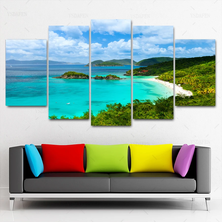 

HD print olieverf Film modulaire foto Scenery poster kind room decor woondecoratie 5 stks canvas art z394