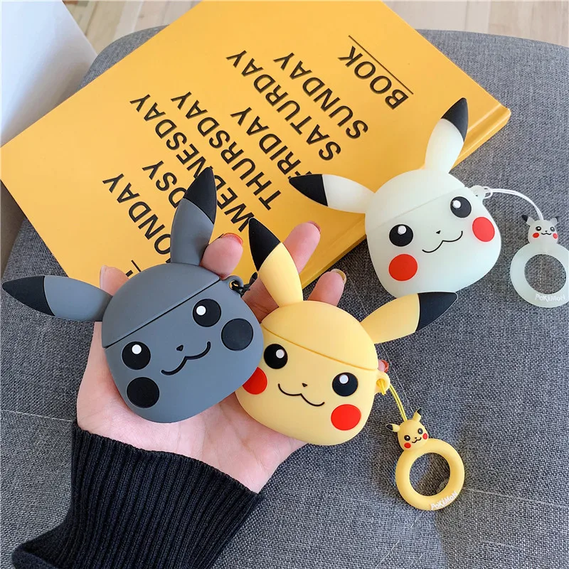 2019 беспроводной Bluetooth чехол для наушников Pokemon Pikachu Apple AirPods силиконовый s Airpods2