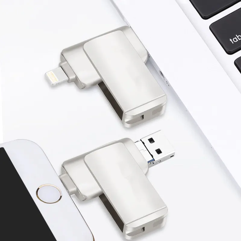 OTG флеш накопитель USB 3 0 16 ГБ 32 64 металлический палка для iPhone iPad Android PC|usb stick|flash
