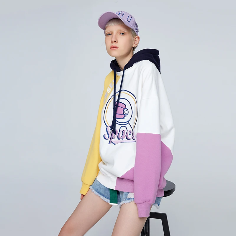 Toyouth топы с длинными рукавами корейские худи толстовки Harajuku теплые Зимние