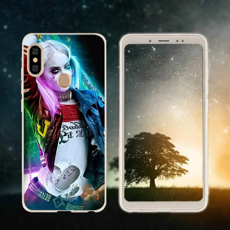 Silicone 10 Etui чехол для телефона для Xiaomi redmi Примечание 8 iPhone 7 6 plus 5 iPad Pro redmi 7 8 6pro 6a s2 5a 4a 4x y3 5plus 7A "," Харли Квинн "Джокер", с принтами "отряд самоубийц"," - Цвет: Silicone 10