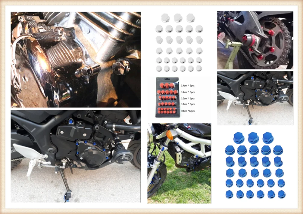 

30 шт., декоративная гайка для мотоцикла YAMAHA YZ80 85 YZ125 250 YZ250F YZ426F 450F YZ250X