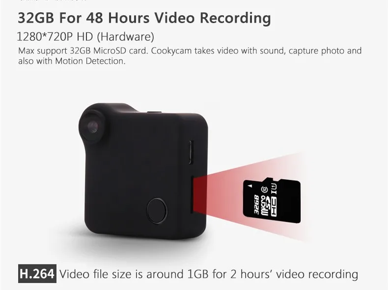 C1 Cookycam WiFi мини камера Магнитная видеокамера датчик движения P2P IP веб DV DVR HD 720P H.264