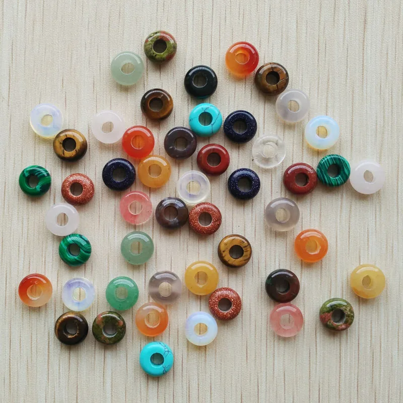 2017 модные высококачественные круглые шармы из натурального камня 10 мм для