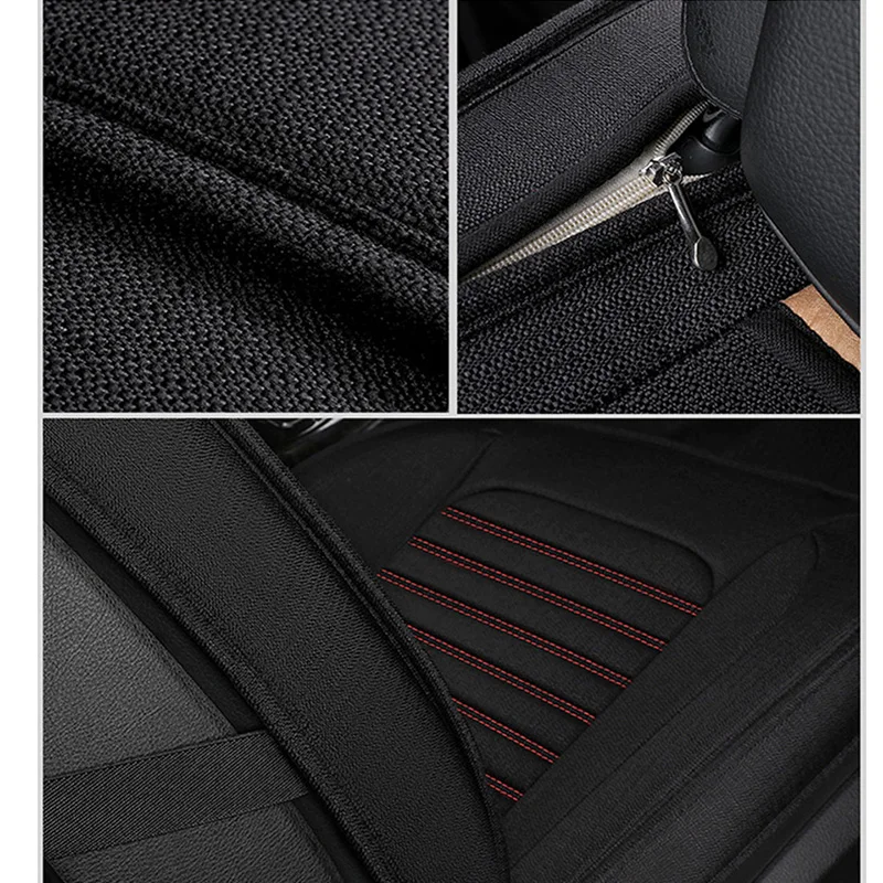 Автомобильные универсальные льняные чехлы для автомобильных сидений Mazda 3 6 2 C5 CX 5