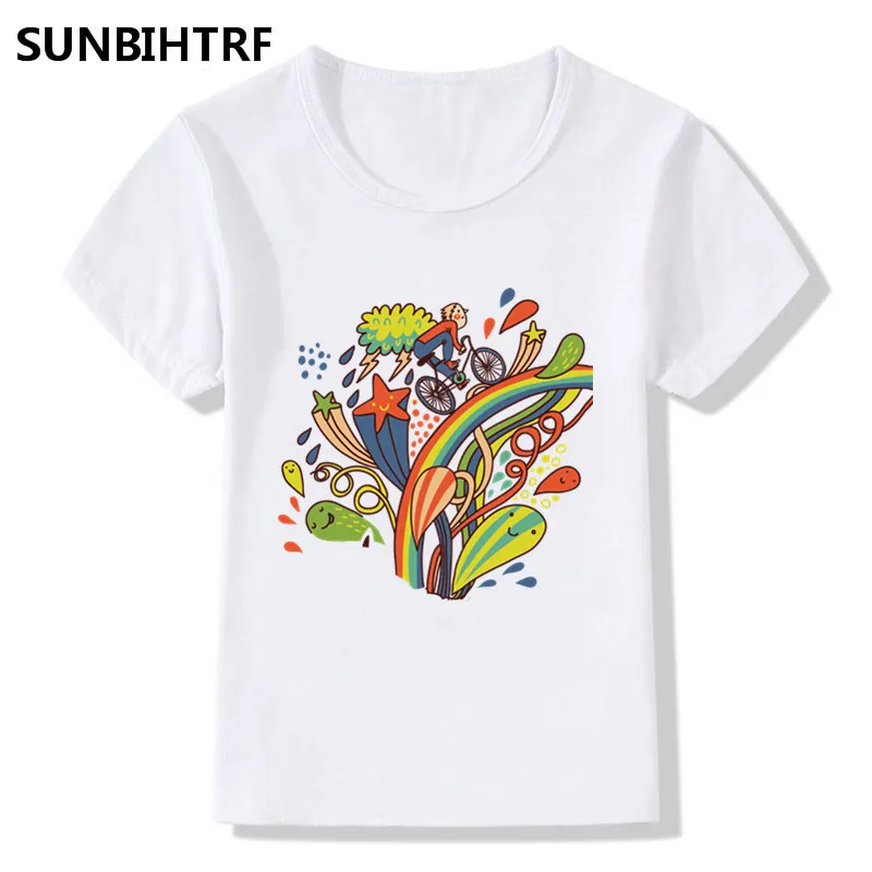 Мультфильм Lightning Черный кот дизайн Забавная детская футболка одежда Симпатичные