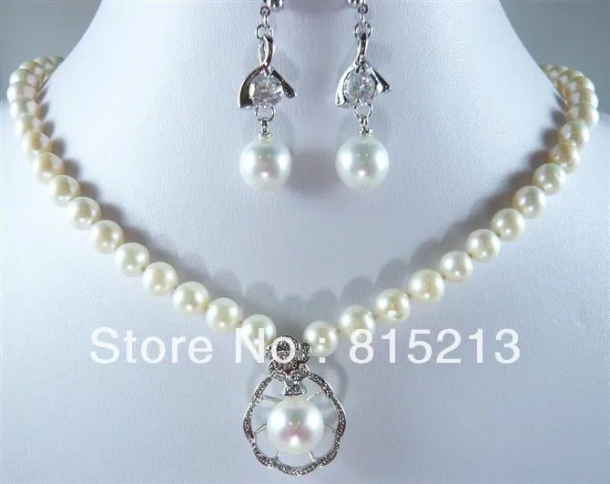 Ddh00134 3 вида цветов Белый Розовый Черный жемчуг кулон ожерелье кристалл серьги