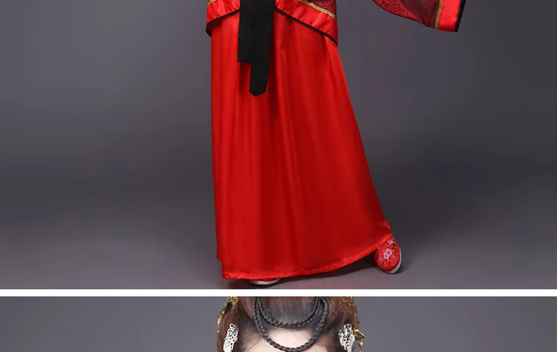 Китайский древний костюм для женщин Hanfu Danse Enfant сценическая одежда Китай костюмы для оперы традиционное платье DL2859