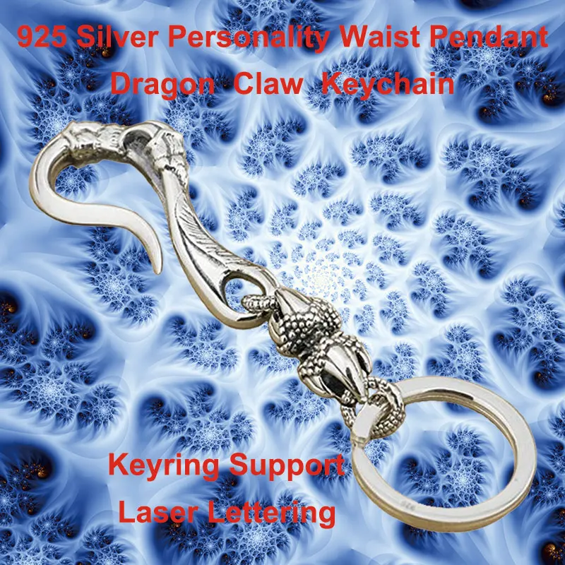 Панк Ретро Мода Талия Подвеска Твердые стерлингового серебра 925 крутые мужские