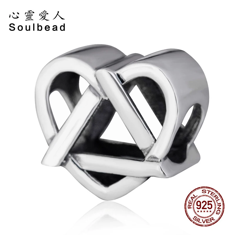 Soulbead серебряные бусины 925 пробы античные отражения принятие символ Шарм бисера Fit