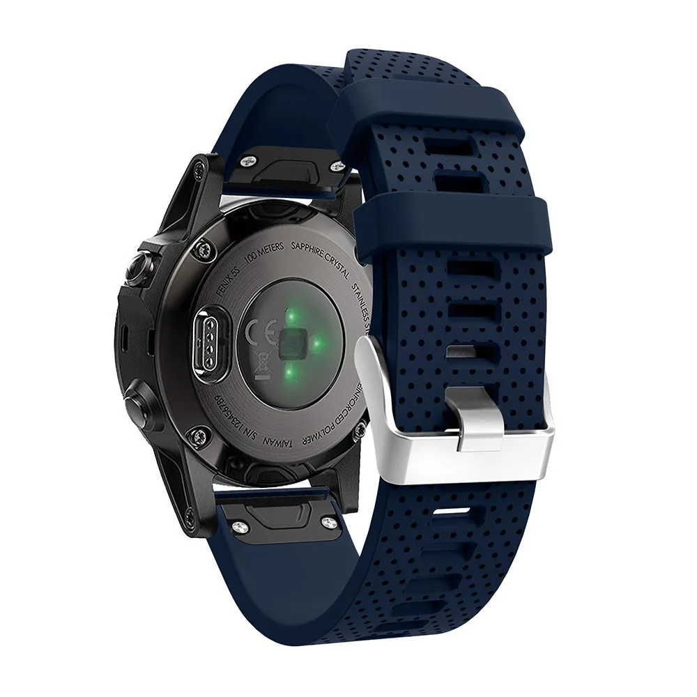 midnight blue Силиконовый мягкий спортивный браслет ремешок для Garmin Fenix 5s часы замена Смарт-браслет ремешок - Цвет ремешка: midnight blue