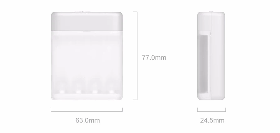 Xiaomi ZMI ZI5/ZI7 AA/AAA Ni-MH зарядное устройство многофункциональное зарядное устройство с 4 слотами портативный 1800 мАч 1,2 в для смартфона