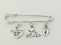 cute mini brooch best friend love your dog forever coat jewelry